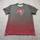 Tampa Bay Buccaneers Nike Performance Shirt Men L Black Red Crew Neck Dri-fit