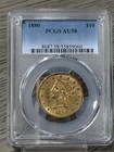 1880 Ten Dollar  10 Liberty Head Eagle Pcgs Au58 Nice Old Gold   