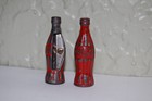 Vintage Coca-cola Bottle Shape Pencil Sharpeners  pair  Cast Metal 1 3 4 