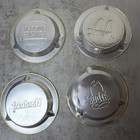 Lot Of 4 80s Fast Food Unused Aluminum Ashtray  scarce  vintage 