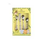 Kids Cutlery Set - Viners Jungle 4 Piece  Nip - Gift For Babies  Toddlers New