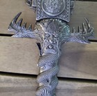 Long Dagger   Metal Sheath 14    Medieval Sword Fantasy Gothic Knight Dragon Crown