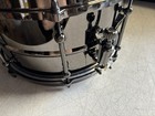 Ludwig Universal Series Black Brass Snare Drum With Black Nickel Hoops  13 X 7