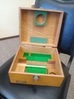Vintage Olympus Wooden Microscope Accessories Box Case Japan Tokyo