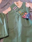Vintage Girl Scout Junior Uniform Set Pants Shirt 14 Sash Patches Guc Read Desc