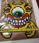 Subtronics Kandi Necklace   Cyclops Army Pixel Art Perler Bead Rave Edmbass In