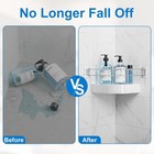 Rv Shower Corner Storage Bar - Adjustable Stainless Steel Rod For Silver 