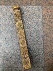 33 Inches Unique Hand Made Chinese Gold-inlaid Old Jade  coin  Belt    