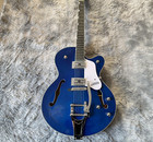 144 Blue Semi Hollow Electric Guitar White Fender With Tremolo Us Warehouse 