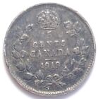 1919 Canada Five 5 Cents Silver Coin -  1
