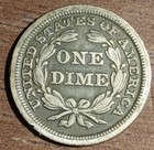 1849 Seated Liberty Dime  vf   470