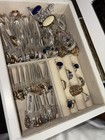 Women   s Fashion Ring Mixed Lot 50pc Mixed Metals Silver gold