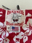 Sz 30 Men youth Vtg Birdwell Beach Britches Shorts Board Swim Trunks Floral Red
