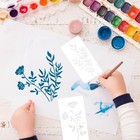 24pcs Wildflower Stencils For Painting  Reusable Leaves And Flower Stencil 