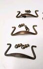 5 Vintage Steel Bails With Ball Insert Brass Drawer Pulls