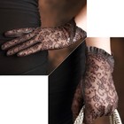 Women s Ladies Real Leather lace Touchscreen Unlined Fashion Sexy Short Gloves