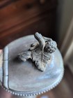 Antique Victorian Lidded Syrup Pitcher Grape Finial Greek Key Band