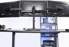 Vivo Triple Monitor Mount Fully Adjustable Desk Free Stand For 3 Lcd Black 