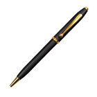 Set Of 2 Terzetti  towny  Black gt Metal Ballpoint Pen-click Top  Velvet Pouch