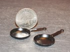 Dollhouse Miniature Kitchen Metal Iron Skillet Set 1 12 Scal Z339 Dollys Gallery