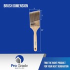 Pro Grade - Paint Brushes - 12ea 3  Angle Brushes