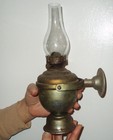 Pair Vintage Gimballed Perko Maritime Boat Ship Oil Light Lamp Nautical Lantern