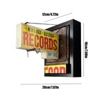 Record Wall Light Retro Wall Decoration Light Nostalgic Lighted Record Store Bar