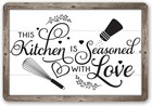 Kitchen Seasoned With Love - Farmhouse Cute Kitchen Decor And Family Country    