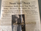Wwii Ww2 Fall River Herald News Newspaper Dec 31  1941 Tremendous Battle Manilla
