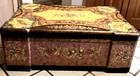 Vintage Castilian Imports Hand Painted Lacquered Wooden Keepsake  Trinket Box