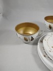 Vintage Mcm Ohio Art Tin Litho Childs Tea Set 11pcs - 