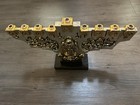Arad Avraham 3d Menorah Silver   Gold Plated Hand Made Nice 