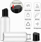 5 Pack 3 4 Oz Travel Bottles For Toiletries Tsa Approved Leakproof Plastic Empty