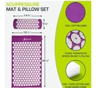 Prosourcefit Acupressure Mat And Pillow Set For Back neck Pain Relief   Muscle