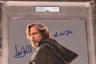 Mark Hamill Last Jedi Inscription Star Wars Signed 8x10 Auto Photo Opx   Psa 10