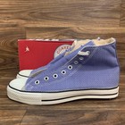 Deadstock Vtg 90 s Converse All Star Hi Color Blue Wht 13814 Made In Usa Men Us8