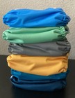 New Alvababy Cloth Diapers Lot Of 6 Pocket Diapers With 12 Inserts One Size