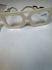 Lot Of 6 Square Reading Glasses  3 00 Clear Lenses Multicolor Plastic Frames