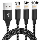 3 Pack Fast Charger Cable Heavy Duty For Iphone 13 12 11 X Xr 8 7 Charging Cord