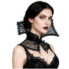 Gothic Victorian Vampire Collar For Women - Detachable Black Dracula Witch Acces