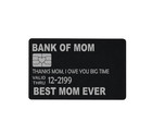 Unlimited Love Edition Bank Of Mom Credit Card Style Wallet Insert Keepsake Gift