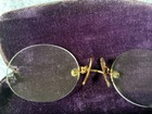 Pince Nez  nose Clip  Rimless Eyeglasses Antique