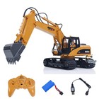 1 14 Huina Electric Rc Excavator 1535 Rtr Digger 15ch 2 4g Battery Sound  Light