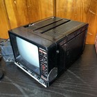Acoustix Portable Tv Sw-570r   5inch Screen  Black   White   Am fm Radio Vintage