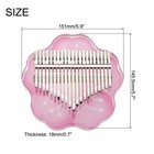 21 Keys Thumb Piano transparent Stamen Portable Finger Piano With Carry Box