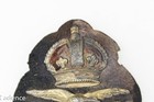 Ww1 British Raf Royal Air Force Visor Hat Cap Badge  Jr Gaunt  Felt Damage  A648
