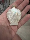 Antique Vintage Chinese Snuff Bottle Mother Of Pearl Original Stopper