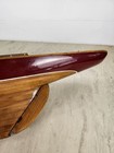 Vintage Wooden Pond Yacht Sailboat Hull 25  Restoration Project No Mast sails