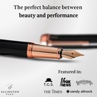 Luxury Fountain Pen Set - Smooth Medium Nib- Includes 3 Ink Cartridges  Refil   