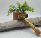 Vintage 1948 Aristocrat Gold Tone Gillette Slim Adjustable Razor  mtc020540 